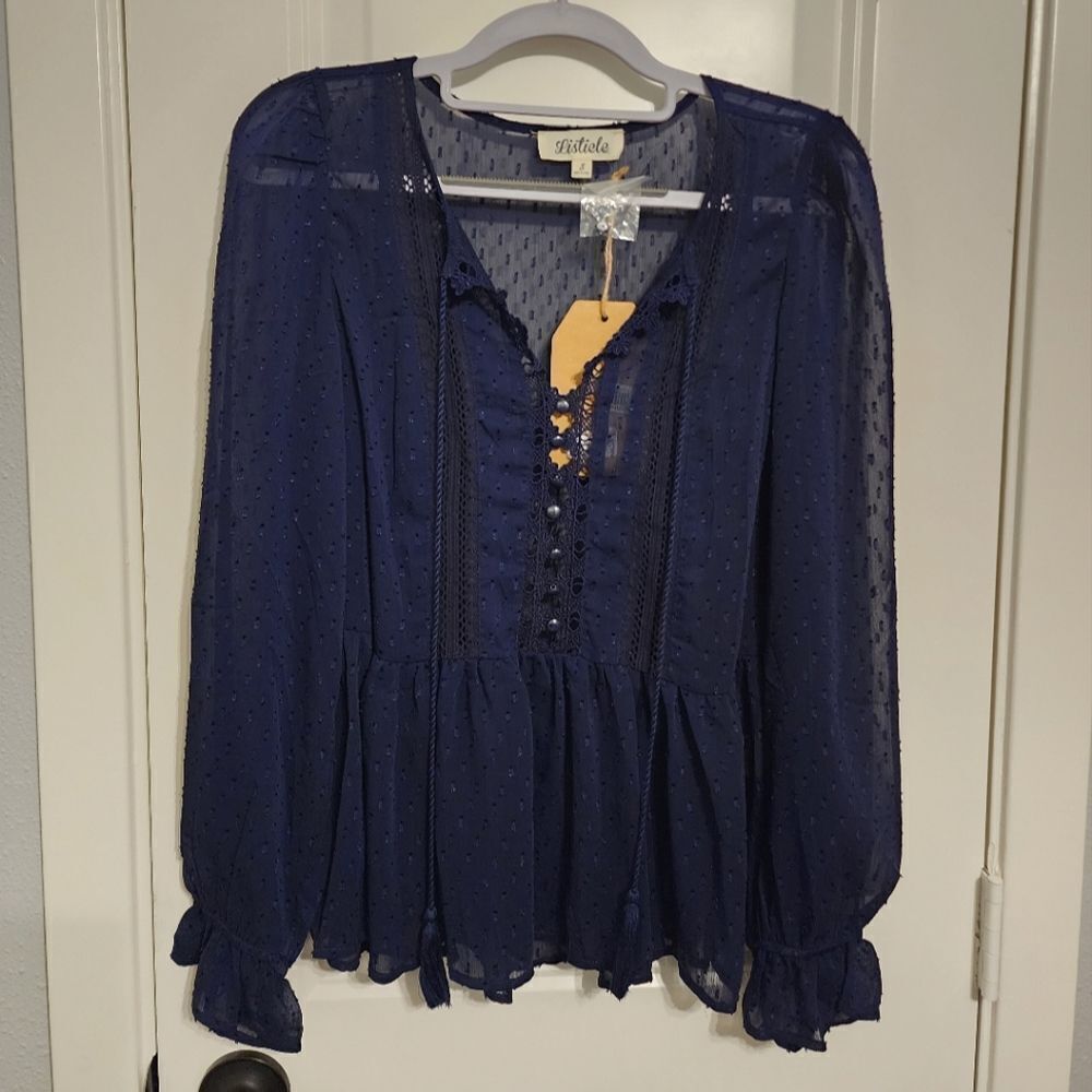 Listicle Peplum Blouse